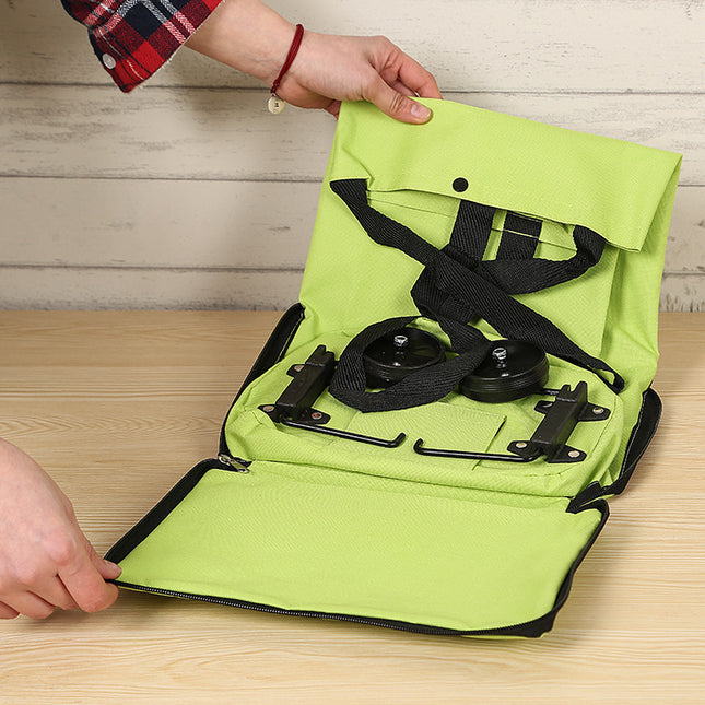 Square Foldable Shopping Cart Trolley Bag Supermarket Roller Shopping Luggage Bag Shopping Cart Oxford Cloth 600D