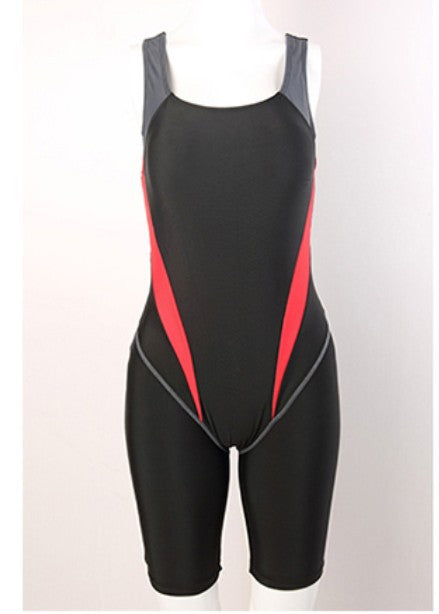 Plus size women's hot spring swimsuit professional training Sports one-piece boxer shorts swimsuit