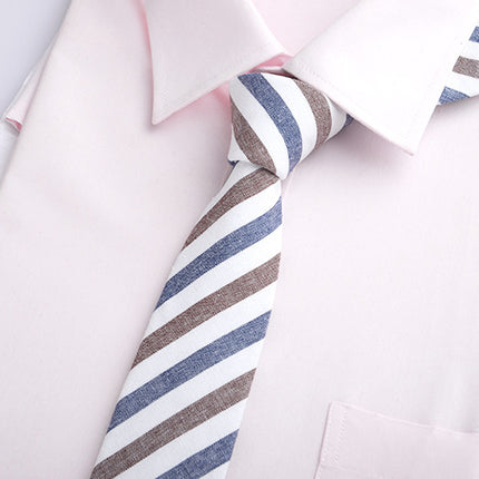 Plaid hand JK tie width 8cm formal wear business Leisure College Japanese uniform cotton tie women Wholesale