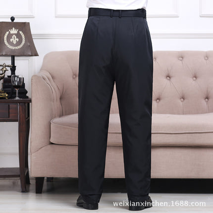 Factory wholesale winter wool leather pants fur one wool sheared middle-aged warm cold-proof living leather pants