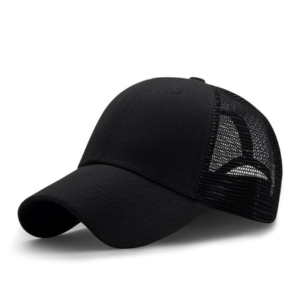 Hat Men's Korean-style Cap All-match Baseball Cap Men's Outdoor Sunscreen Breathable Shade Mesh Cap Women's Summer