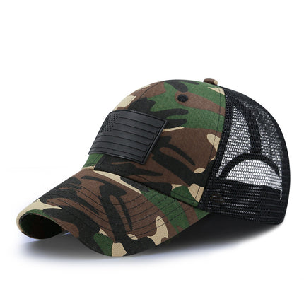 Hat Men's Korean-style Cap All-match Baseball Cap Men's Outdoor Sunscreen Breathable Shade Mesh Cap Women's Summer