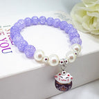 S447 Violet hanging cat
