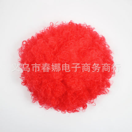 Explosive head fan hair color wig holiday wig performance ball supplies clown wig multi-color