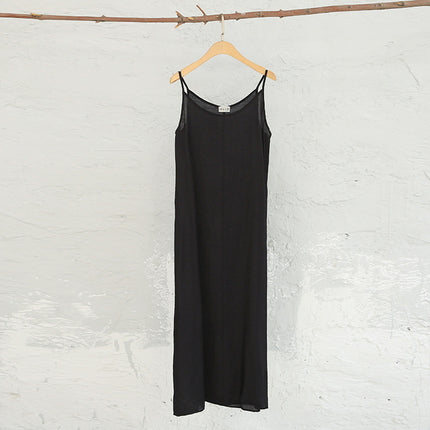 Silk Cotton Multi-Color Suspender Bottoming Long Skirt Plus Size Summer Dress Petticoat Women's Artistic Nightgown for Women
