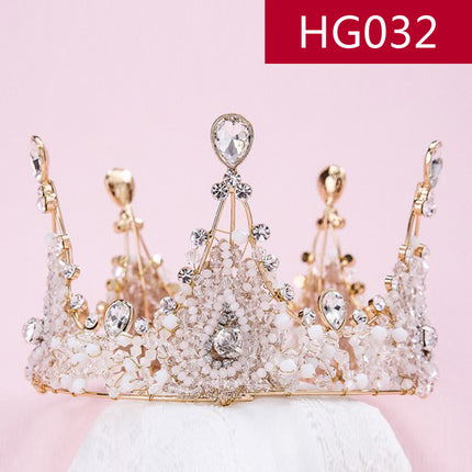 Aliexpress Classy Bridal Jewelry Alloy Large Crown Tiara Princess Kidsren's Performance Crown Photo Studio Wedding Accessories