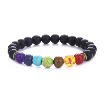 8mm Imitation Frosted Agate Tiger's Eye Crystal Qingjin Emperor Stone Bracelet Fresh Fashion Bracelet