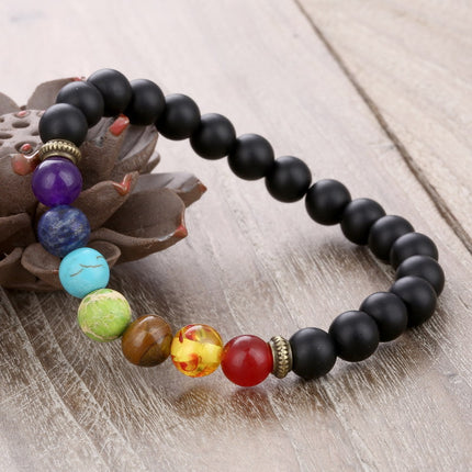8mm Imitation Frosted Agate Tiger's Eye Crystal Qingjin Emperor Stone Bracelet Fresh Fashion Bracelet