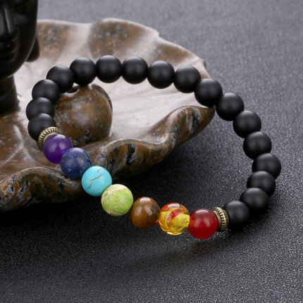 8mm Imitation Frosted Agate Tiger's Eye Crystal Qingjin Emperor Stone Bracelet Fresh Fashion Bracelet