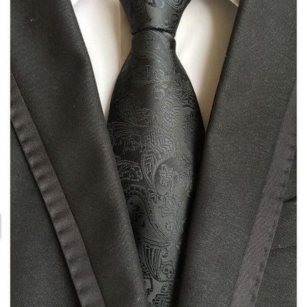 Manufacturers wholesale tie polyester jacquard tie men's casual formal wear professional business tie in stock supply