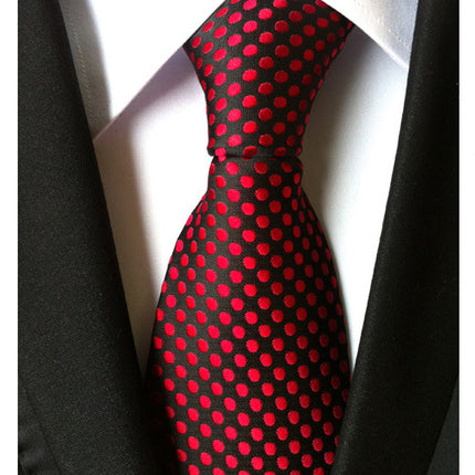 Manufacturers wholesale tie polyester jacquard tie men's casual formal wear professional business tie in stock supply