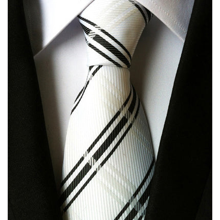 Manufacturers wholesale tie polyester jacquard tie men's casual formal wear professional business tie in stock supply