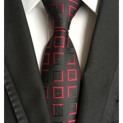Manufacturers wholesale tie polyester jacquard tie men's casual formal wear professional business tie in stock supply