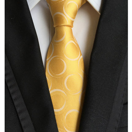 Manufacturers wholesale tie polyester jacquard tie men's casual formal wear professional business tie in stock supply