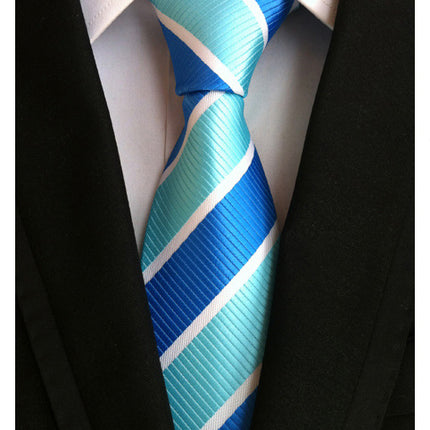 Manufacturers wholesale tie polyester jacquard tie men's casual formal wear professional business tie in stock supply