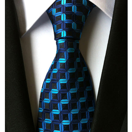 Manufacturers wholesale tie polyester jacquard tie men's casual formal wear professional business tie in stock supply