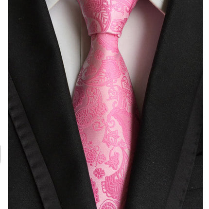 Manufacturers wholesale tie polyester jacquard tie men's casual formal wear professional business tie in stock supply