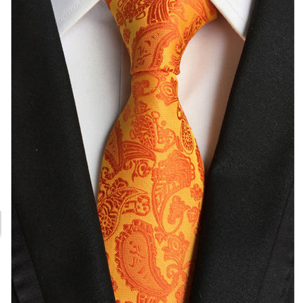 Manufacturers wholesale tie polyester jacquard tie men's casual formal wear professional business tie in stock supply