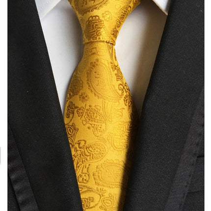 Manufacturers wholesale tie polyester jacquard tie men's casual formal wear professional business tie in stock supply