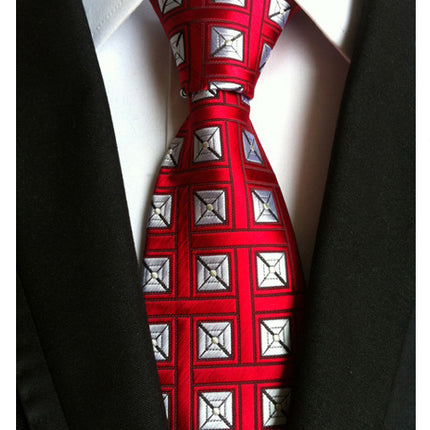 Manufacturers wholesale tie polyester jacquard tie men's casual formal wear professional business tie in stock supply