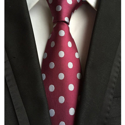 Manufacturers wholesale tie polyester jacquard tie men's casual formal wear professional business tie in stock supply