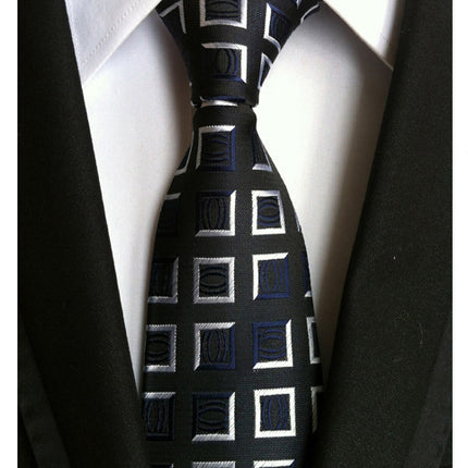 Manufacturers wholesale tie polyester jacquard tie men's casual formal wear professional business tie in stock supply