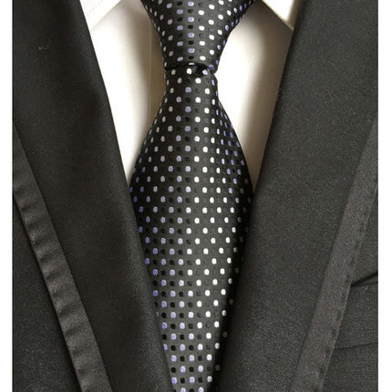 Manufacturers wholesale tie polyester jacquard tie men's casual formal wear professional business tie in stock supply