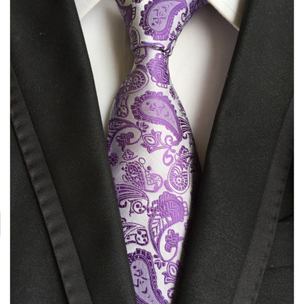Manufacturers wholesale tie polyester jacquard tie men's casual formal wear professional business tie in stock supply