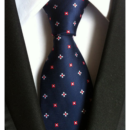 Manufacturers wholesale tie polyester jacquard tie men's casual formal wear professional business tie in stock supply