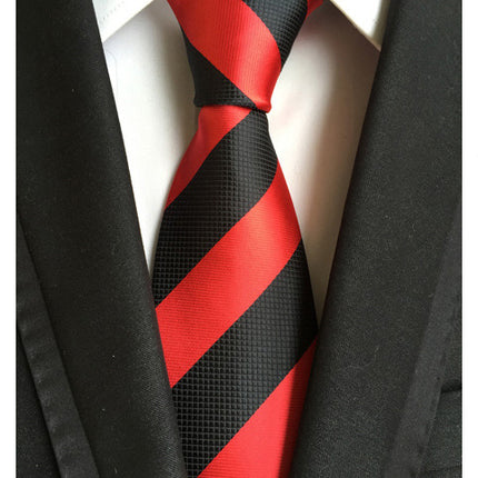 Manufacturers wholesale tie polyester jacquard tie men's casual formal wear professional business tie in stock supply