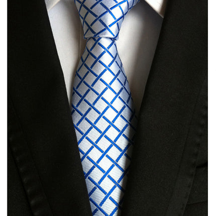 Manufacturers wholesale tie polyester jacquard tie men's casual formal wear professional business tie in stock supply