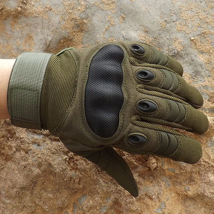 High Quality Outdoor Men's Full Finger Tactical Gloves Strong Wear-resistant Protective Gloves Sports Mountaineering Non-slip Motorcycle Gloves