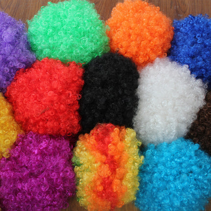 False cover round curly hair props large size head cover large wig explosive head wig fan hair