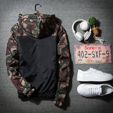 Men's Jacket Spring and Autumn New Men's Casual Thin Jacket Boys Korean Style Slim-fit Outerwear Gown Trendy 538