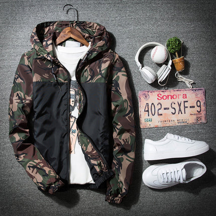 Men's Jacket Spring and Autumn New Men's Casual Thin Jacket Boys Korean Style Slim-fit Outerwear Gown Trendy 538