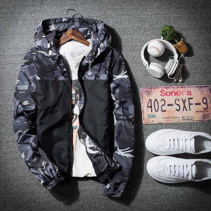 Men's Jacket Spring and Autumn New Men's Casual Thin Jacket Boys Korean Style Slim-fit Outerwear Gown Trendy 538