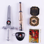 Compass map knife telescope eye mask 5 piece set
