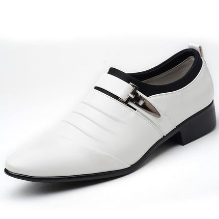 New Casual Shoes for Men, Business Formal Leather Shoes, Large Size Plus Velvet Men's Shoes, Drop Shipping