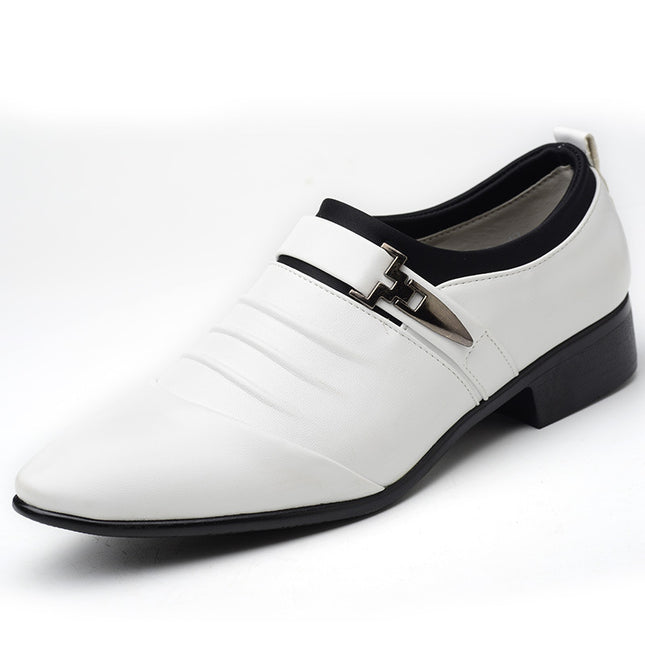 New Casual Shoes for Men, Business Formal Leather Shoes, Large Size Plus Velvet Men's Shoes, Drop Shipping
