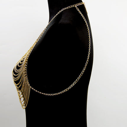 European and American Necklaces, Fashionable Multi-Layered Aluminum Chain, Sexy Body Chain, Aliexpress Supply