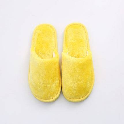 New plush indoor home autumn and winter wooden floor warm EVA moon cotton slippers Cixi