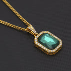Gold Green 3mm Steel Cuban Chain