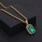 Golden Green 3mm Steel Twist Chain