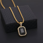 Gold black 3mm steel twist chain