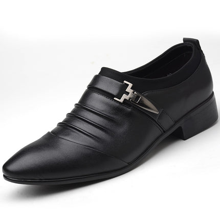 New Casual Shoes for Men, Business Formal Leather Shoes, Large Size Plus Velvet Men's Shoes, Drop Shipping