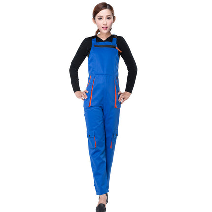 Korean Style Multi-Pocket Tool Work Clothes Suit Auto Repair Work Suit Overalls Gray Overalls Overalls
