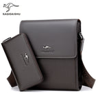 Vertical brown clutch / 10 inch