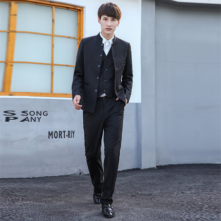 2026 Spring New Korean Style Slim Fit Casual Suit Men's Suit Set Manufacturer Direct Shipping