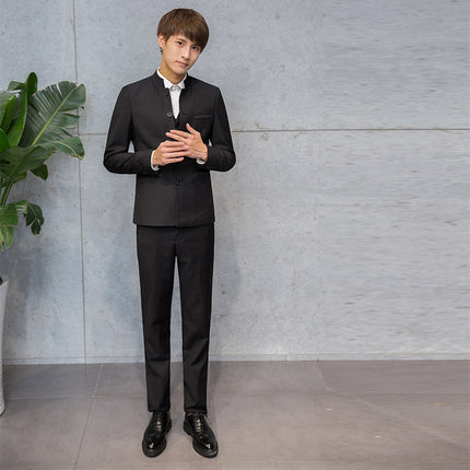 2026 Spring New Korean Style Slim Fit Casual Suit Men's Suit Set Manufacturer Direct Shipping