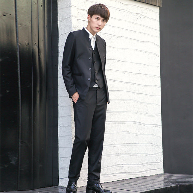 2026 Spring New Korean Style Slim Fit Casual Suit Men's Suit Set Manufacturer Direct Shipping